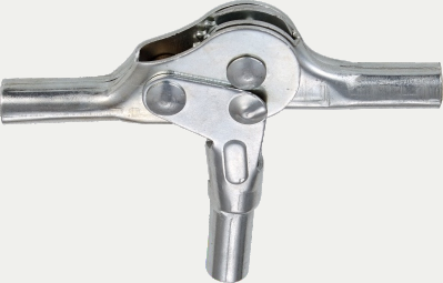 Three tube ratchet hinge