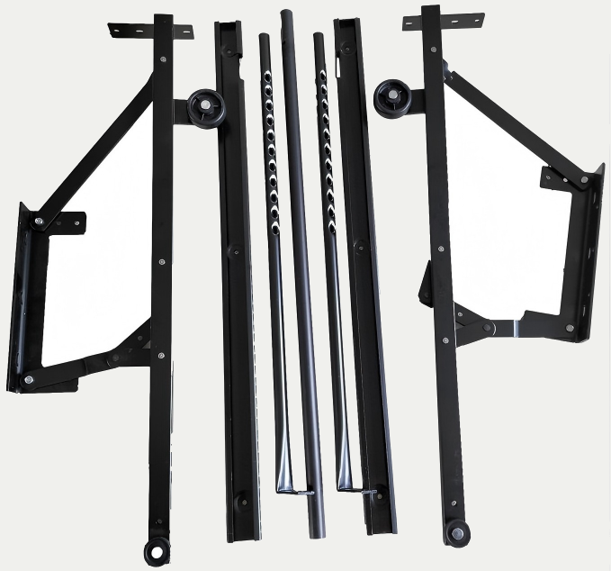Pull out sofa bed mechanism (single wheel)