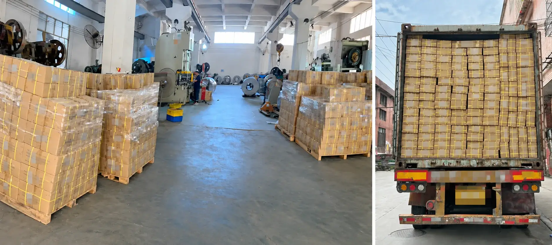 Xiongfa factory production and container loading