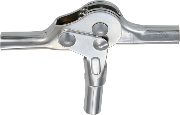 Three tube ratchet hinge