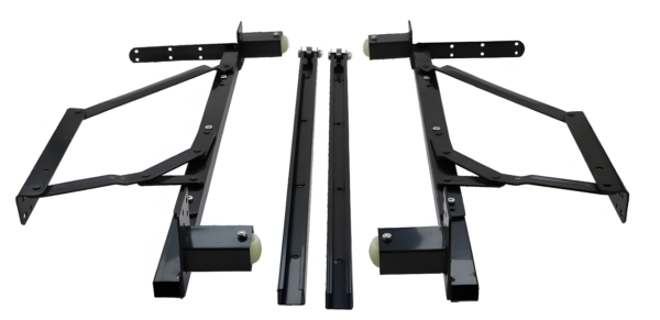 Pull out sofa bed mechanism (dual wheel)