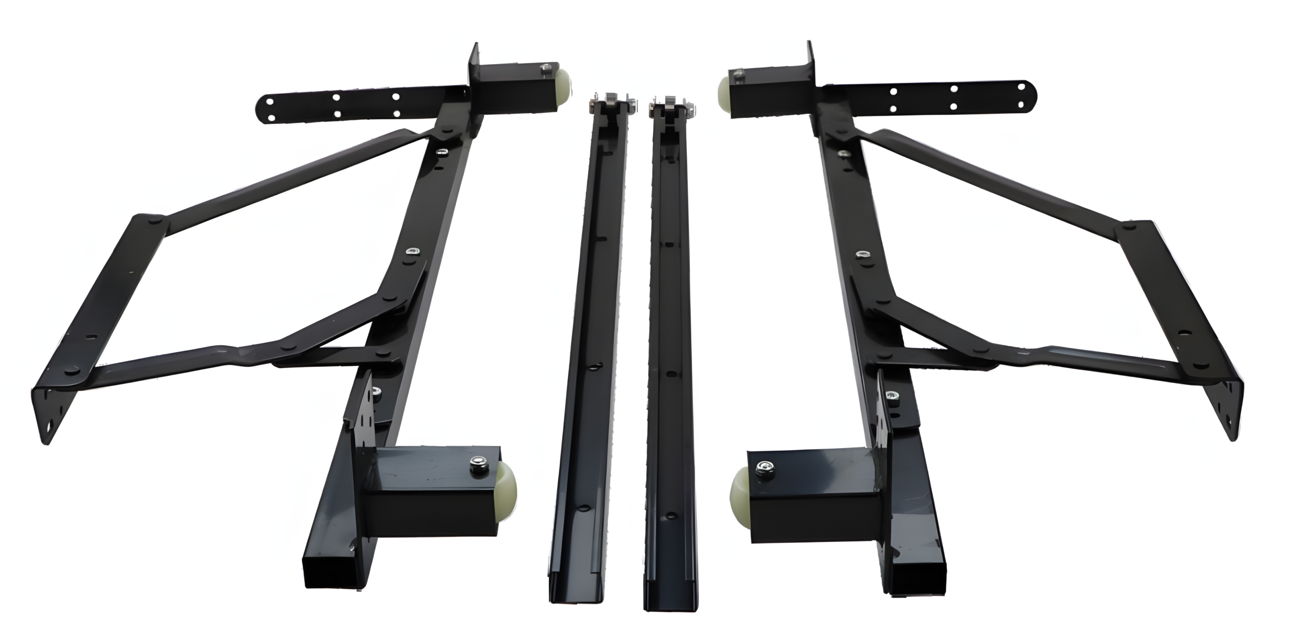 Pull out sofa bed mechanism (dual wheel)