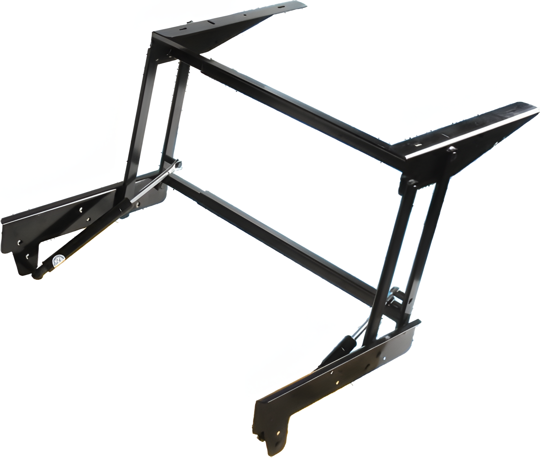 Gas rod coffee table lift frame